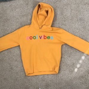 Mustard yellow hoodie from Forever21